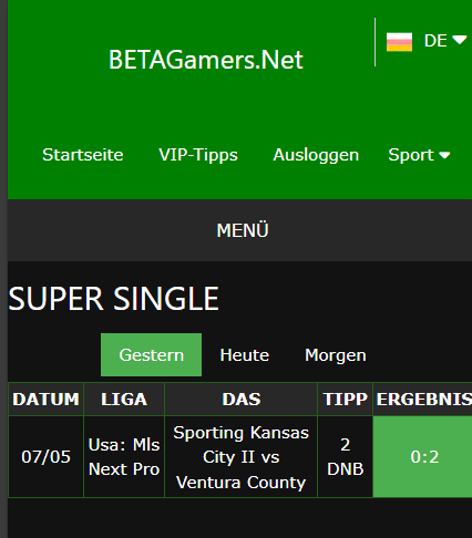 vip Wettscheine gewonnen